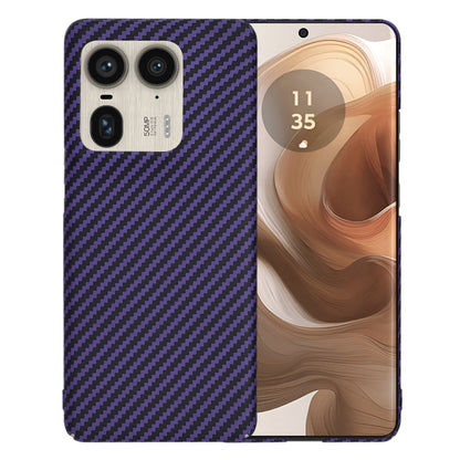 Case for Motorola Edge 50 Ultra, Techsuit, Carbonite FiberShell, Purple