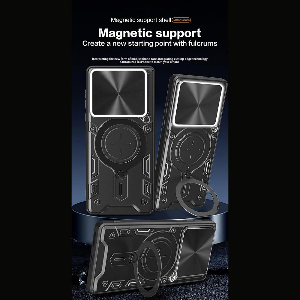 Case for Motorola Edge 60 Pro, Techsuit, CamGuard Pro, Black