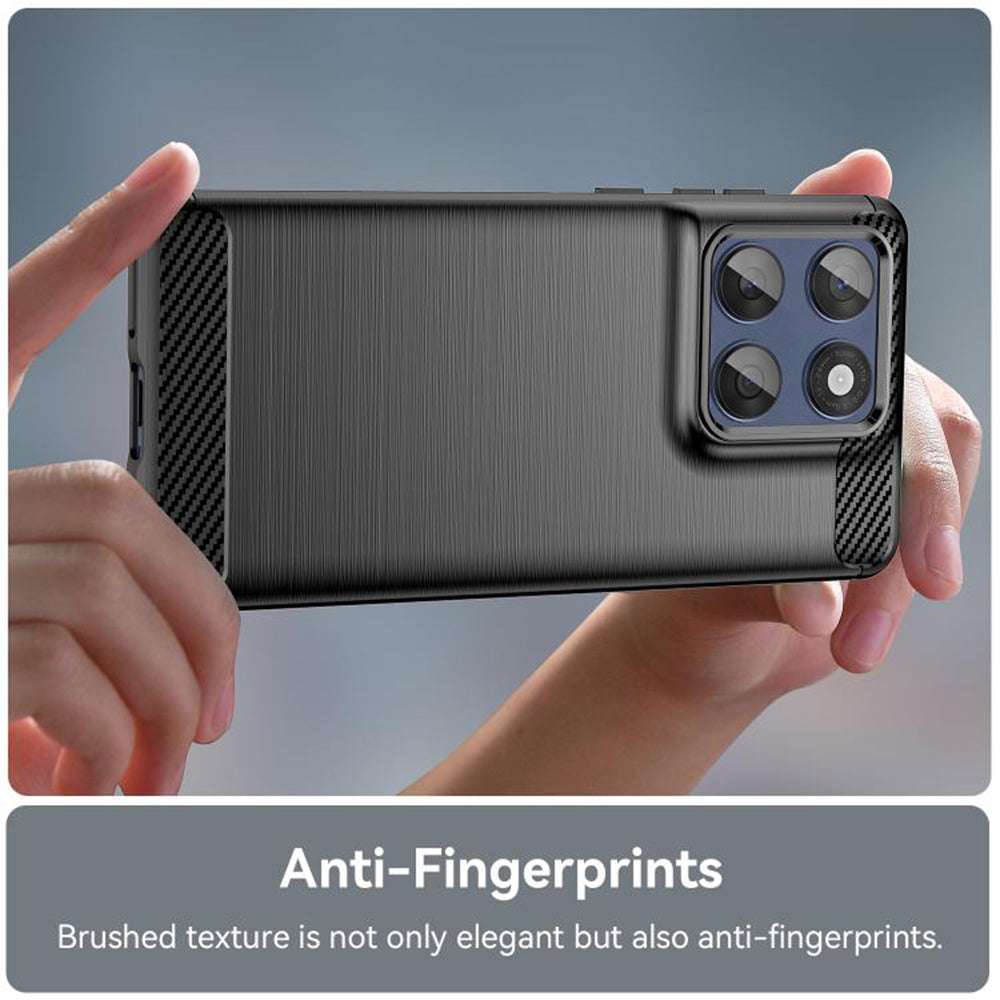 Case for Motorola Edge 60 Pro, Techsuit, Carbon, Black