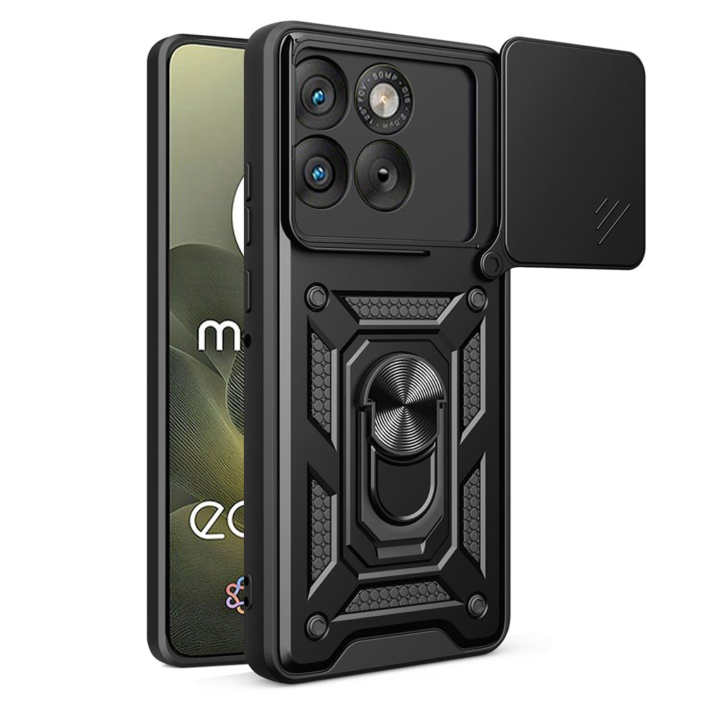 Case for Motorola Edge 70, Techsuit, CamShield, Black
