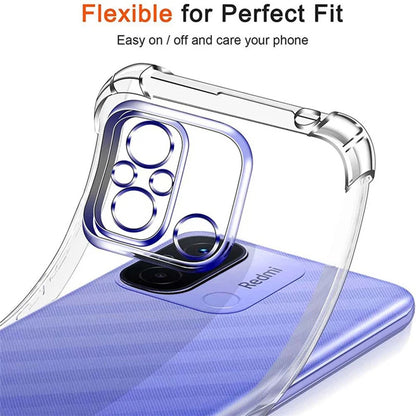Case for Motorola Moto E13, Techsuit, Shockproof Clear, Transparent