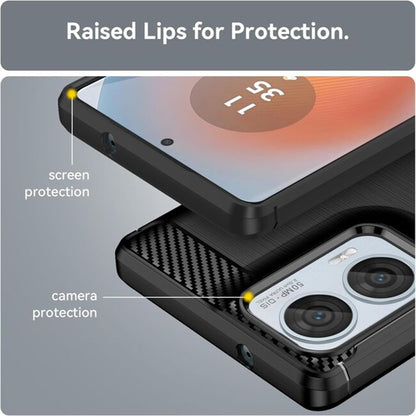 Case for Motorola Moto E15 / G05, Techsuit, Carbon, Black