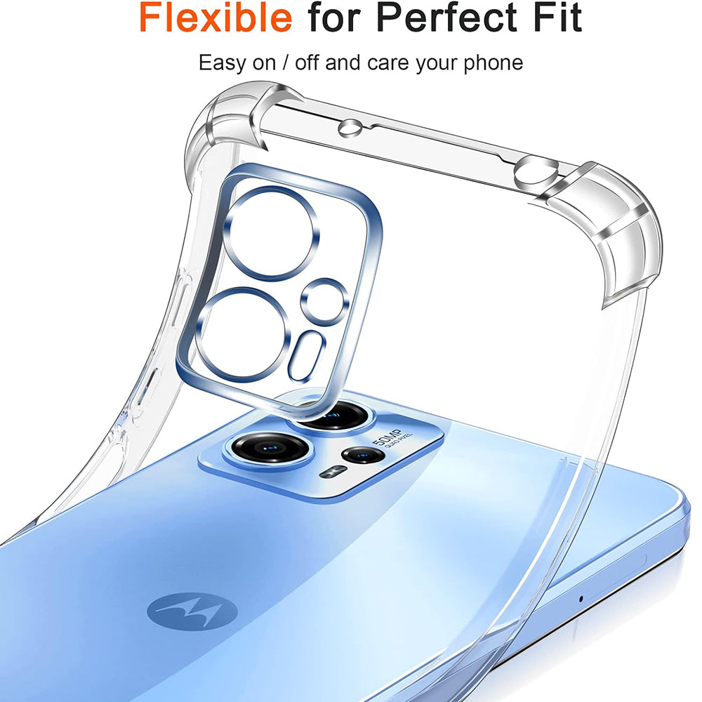 Case for Motorola Moto E15 / G05, Techsuit, Shockproof Clear, Transparent