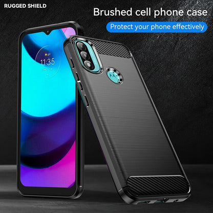 Case for Motorola Moto E40 / E30 / E20, Techsuit, Carbon, Black