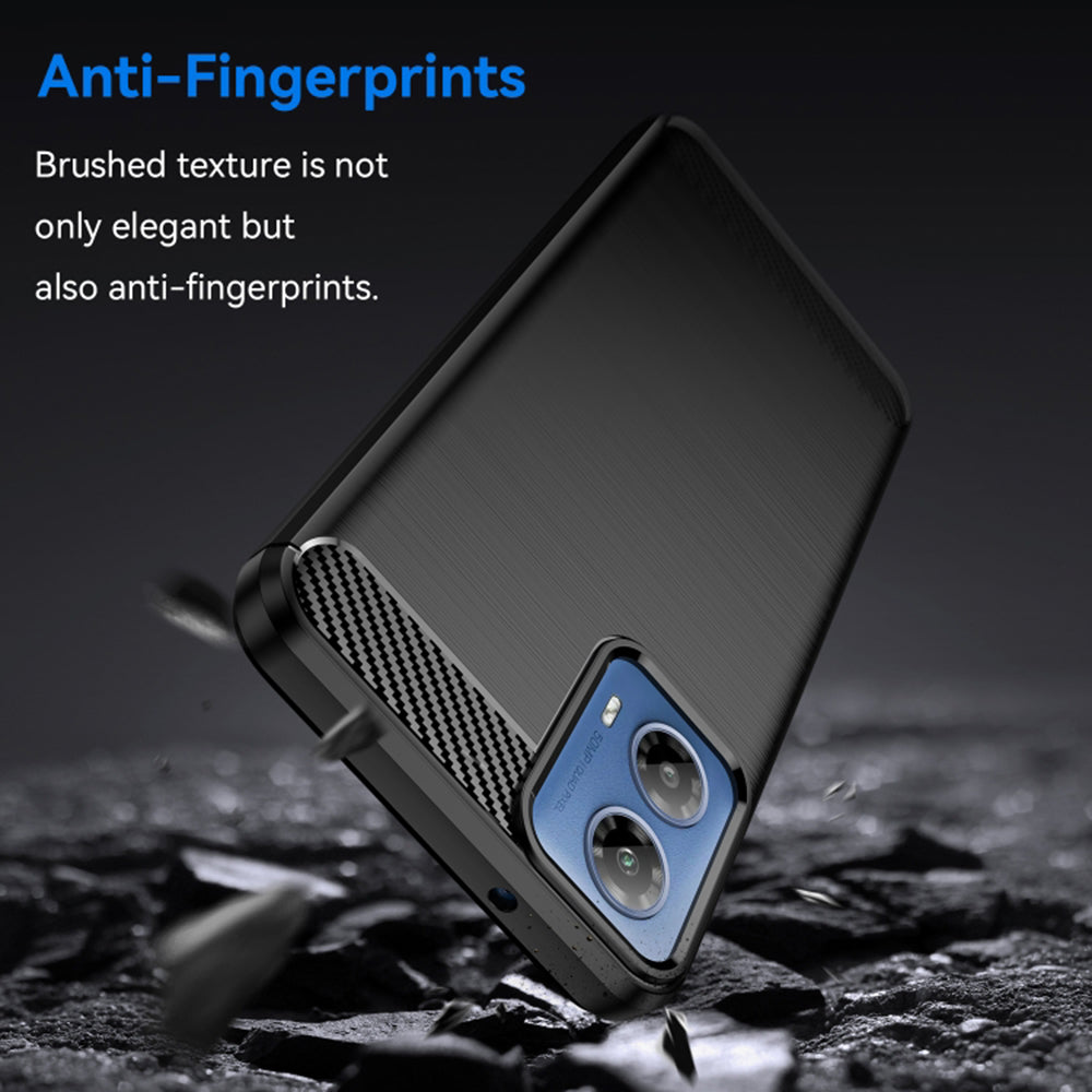 Case for Motorola Moto G04s / E14 / G24 Power / G04 / G24, Techsuit, Carbon, Black