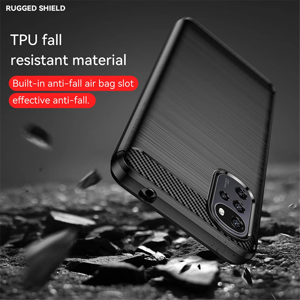 Case for Motorola Moto G22, Techsuit, Carbon, Black