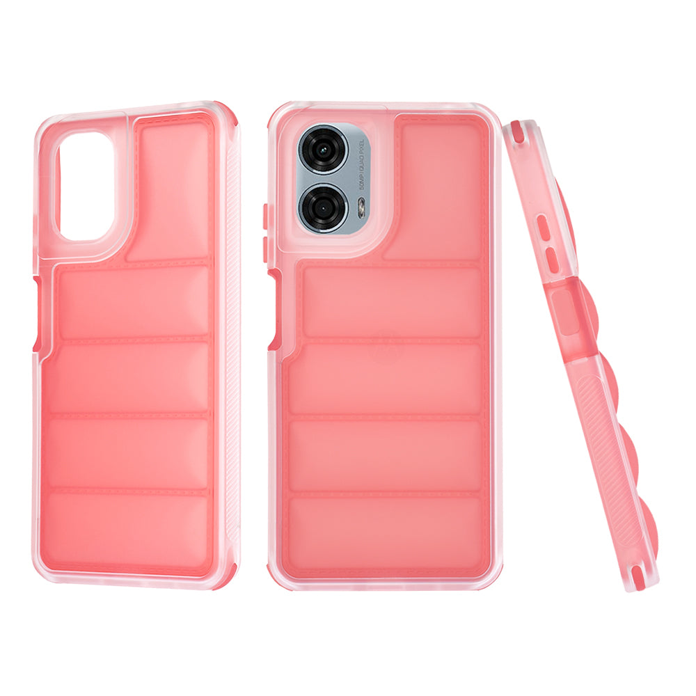 Case for Motorola Moto G24 Power, Techsuit, Wave Shield, Red
