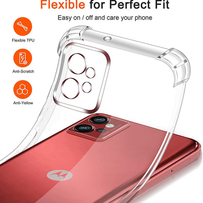 Case for Motorola Moto G32, Techsuit, Shockproof Clear, Transparent
