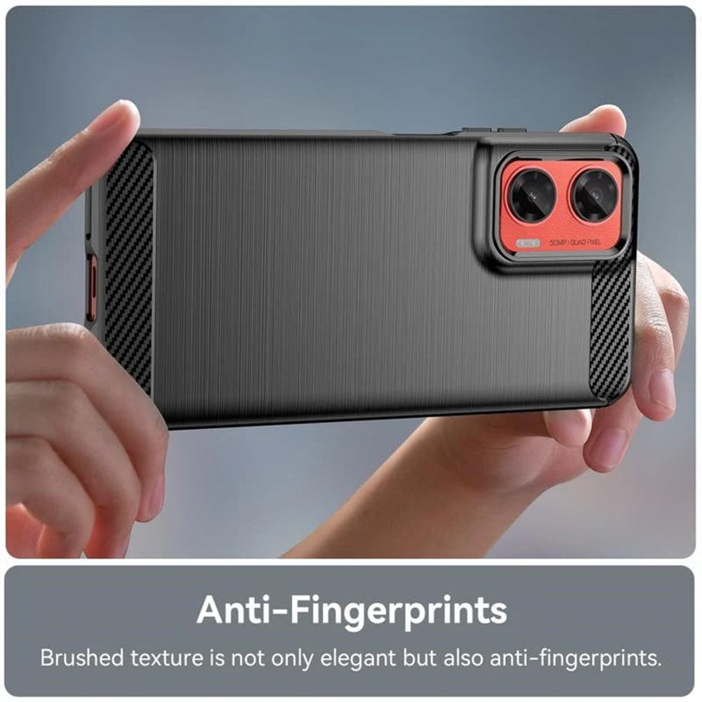 Case for Motorola Moto G35, Techsuit, Carbon, Black