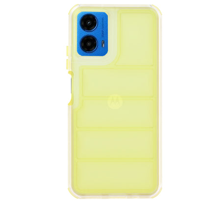Case for Motorola Moto G45 / G34, Techsuit, Wave Shield, Yellow