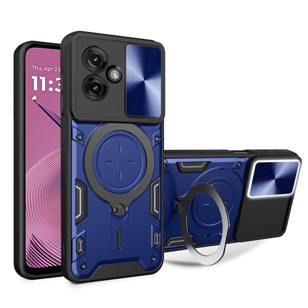 Case for Motorola Moto G55, Techsuit, CamGuard Pro, Blue