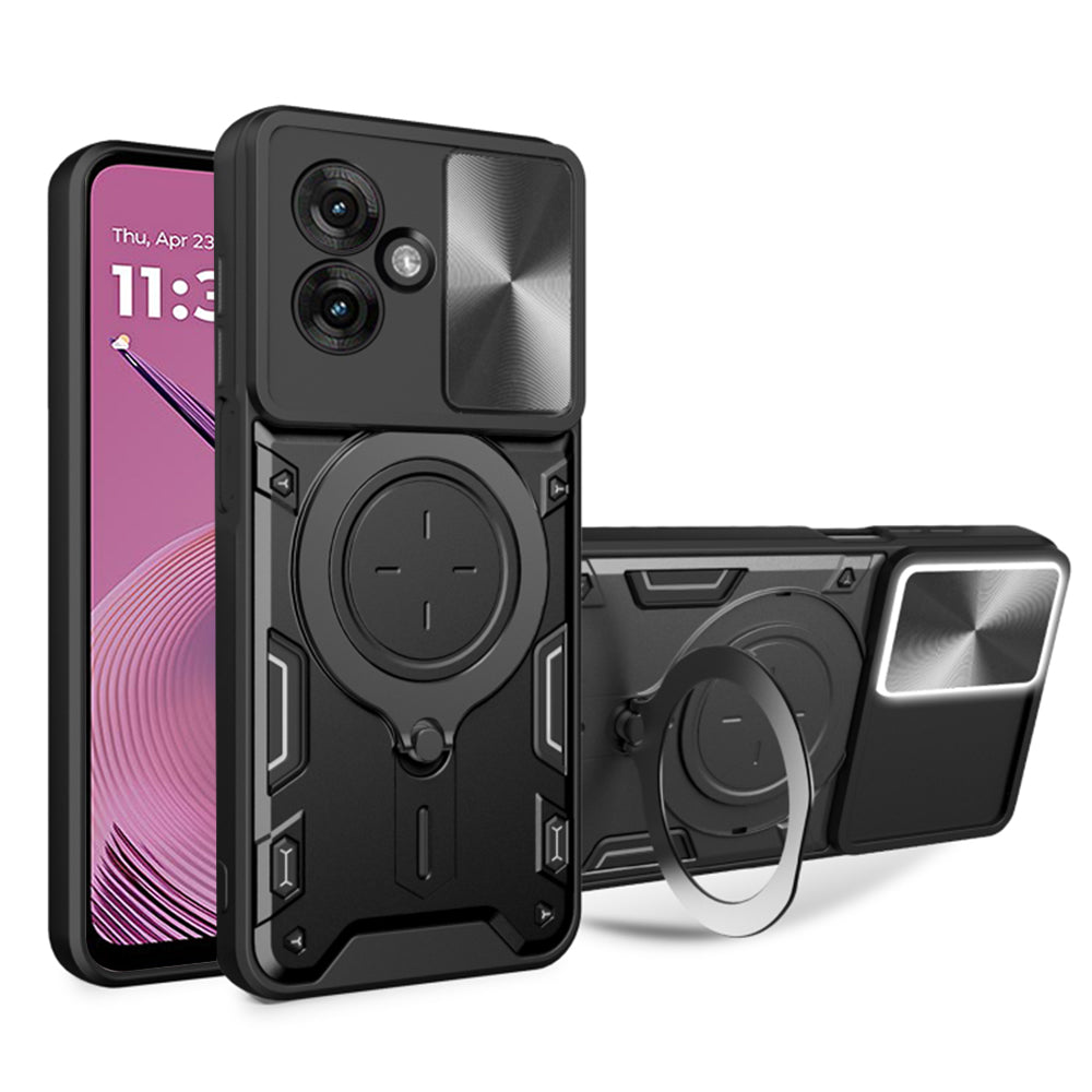 Case for Motorola Moto G55, Techsuit, CamGuard Pro, Black