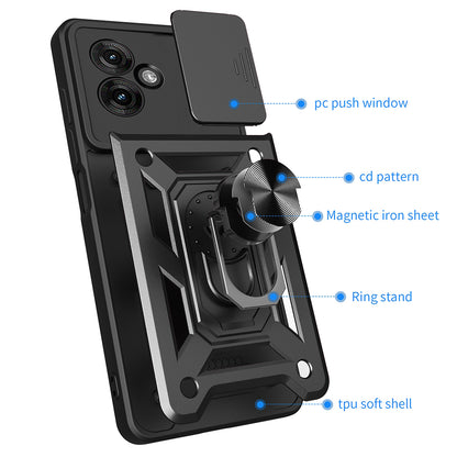 Case for Motorola Moto G55, Techsuit, CamShield, Blue