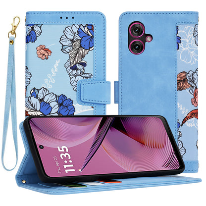Case for Motorola Moto G55, Techsuit, FlipCraft, Blue
