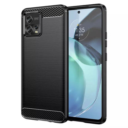 Case for Motorola Moto G72, Techsuit, Carbon, Black