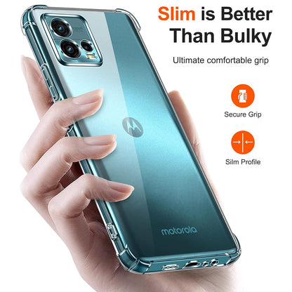 Case for Motorola Moto G72, Techsuit, Shockproof Clear, Transparent