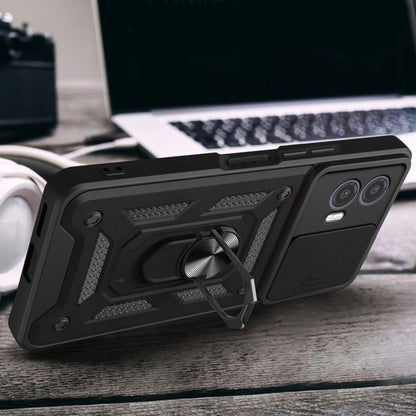 Case for Motorola Moto G73, Techsuit, CamShield, Black