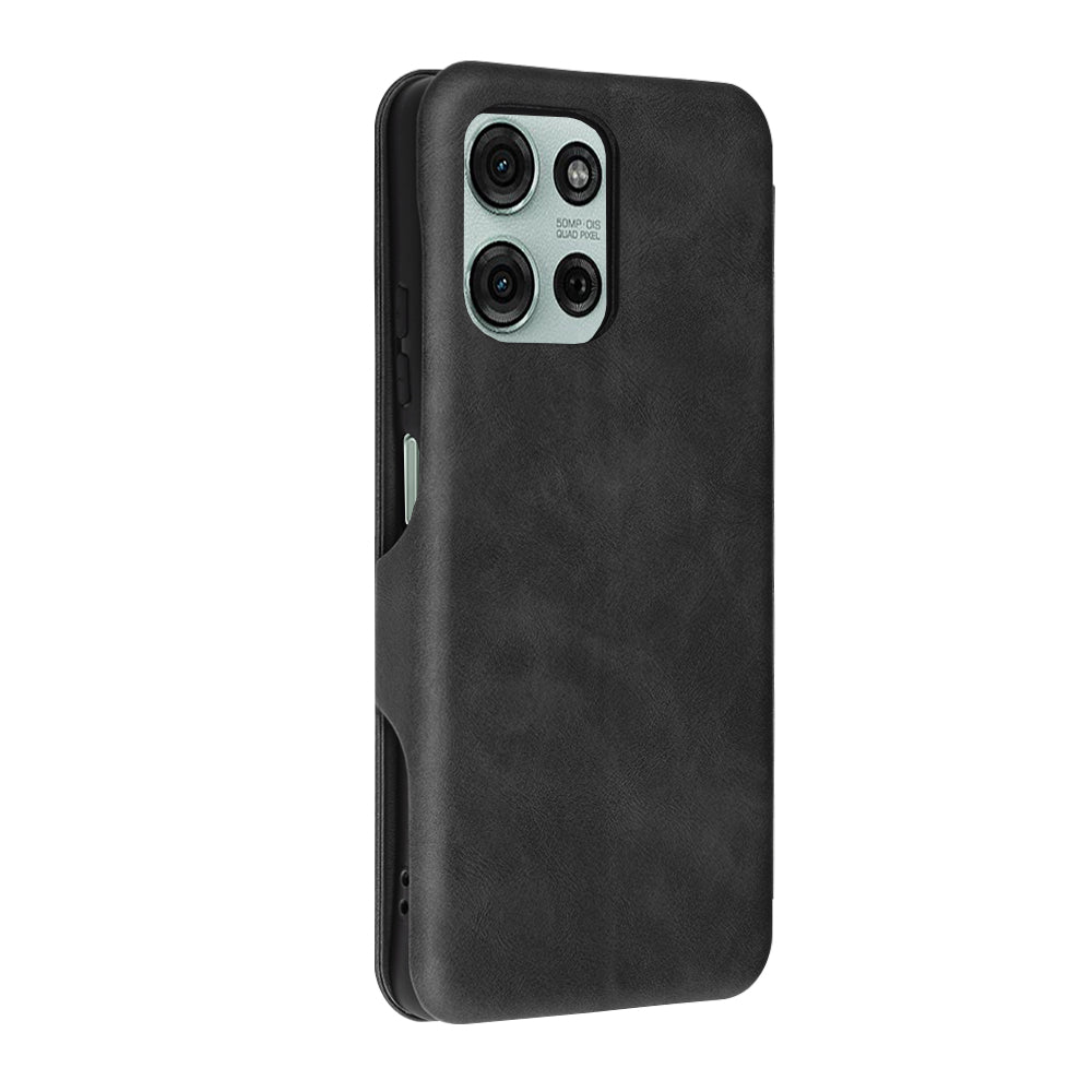 Case for Motorola Moto G75, Techsuit, Safe Wallet Plus, Black