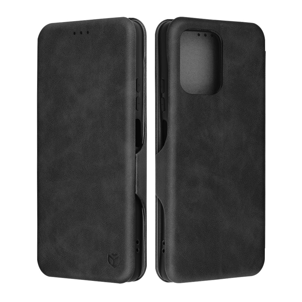 Case for Motorola Moto G75, Techsuit, Safe Wallet Plus, Black