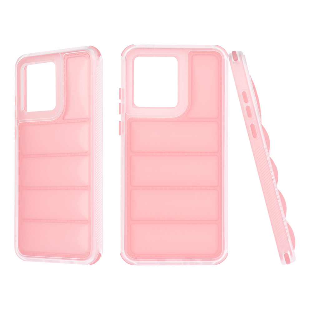 Case for Motorola Moto G84, Techsuit, Wave Shield, Pink
