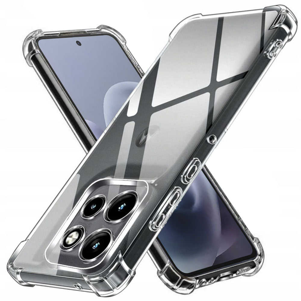 Case for Motorola Moto G86 Power, Techsuit, Shockproof Clear, Transparent