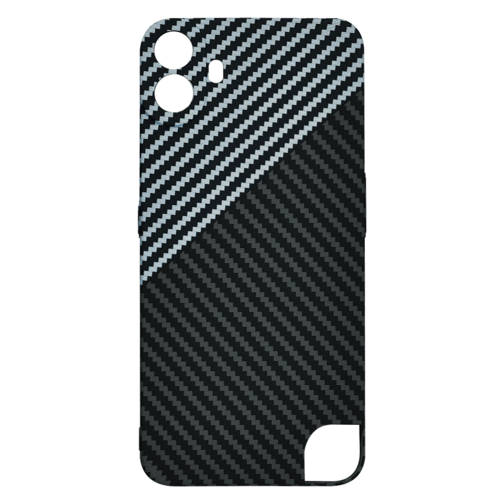 Case for Nothing CMF Phone 1, Techsuit, Carbonite FiberShell, Black Gray
