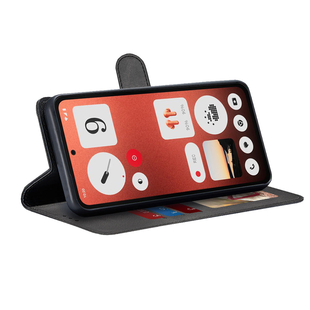 Case for Nothing CMF Phone 1, Techsuit, Diary Book, Black