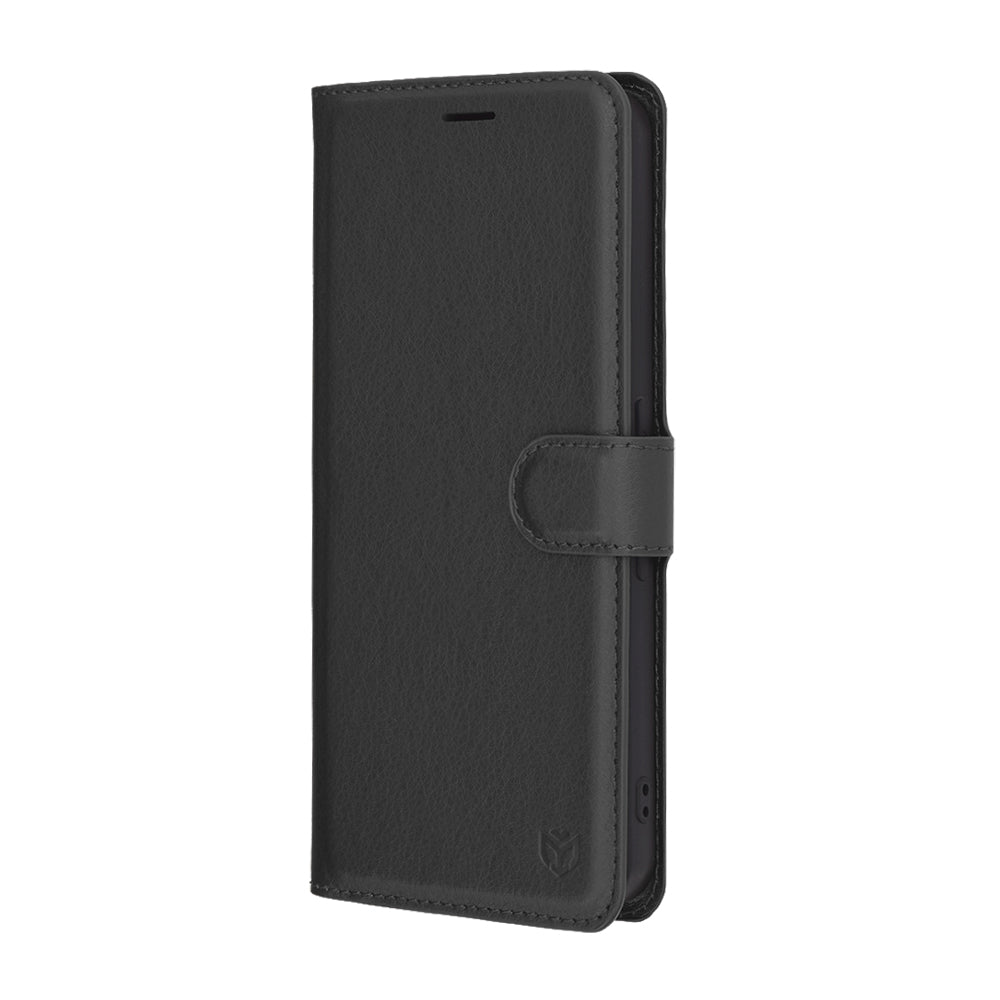 Case for Nothing Phone (3a) Pro, Techsuit, Leather Folio, Black