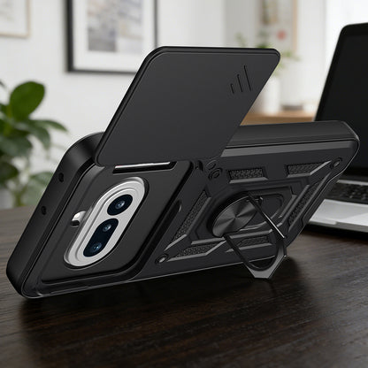 Case for Nothing Phone (4a), Techsuit, CamShield, Black
