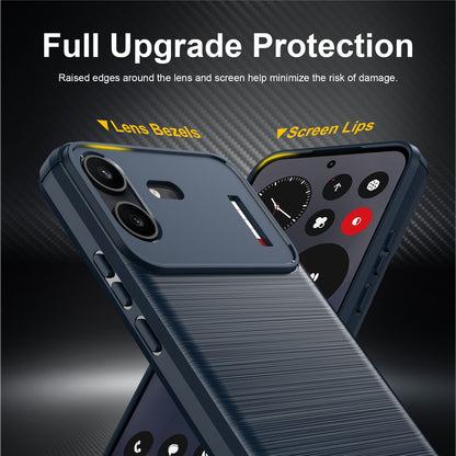 Case for Nothing Phone (4b), Techsuit, Carbon, Blue