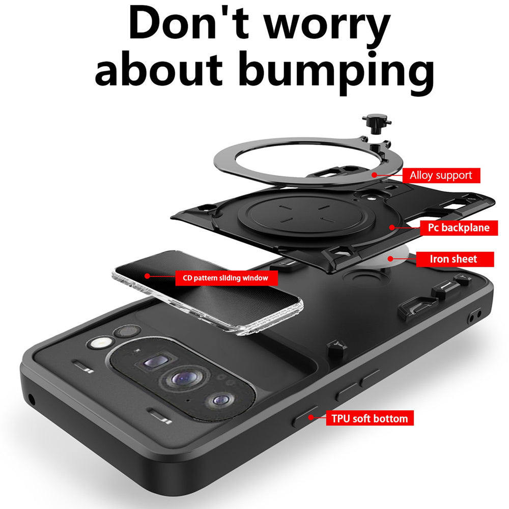 Case for OnePlus 13R, Techsuit, CamGuard Pro, Black