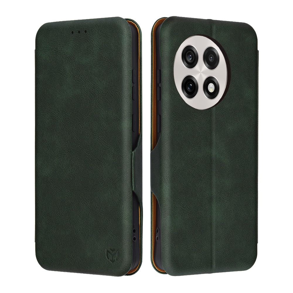 Case for OnePlus 13R, Techsuit, Safe Wallet Plus, Green