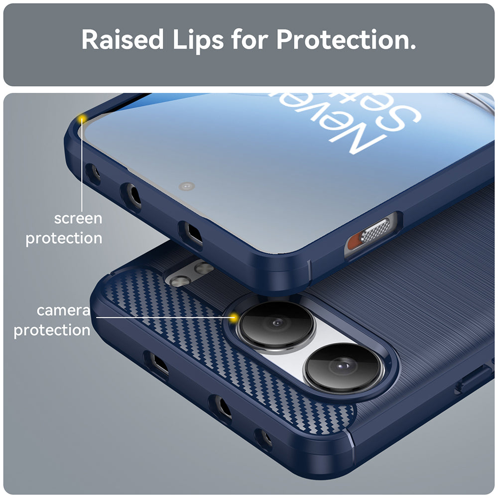 Case for OnePlus Nord 4, Techsuit, Carbon, Blue