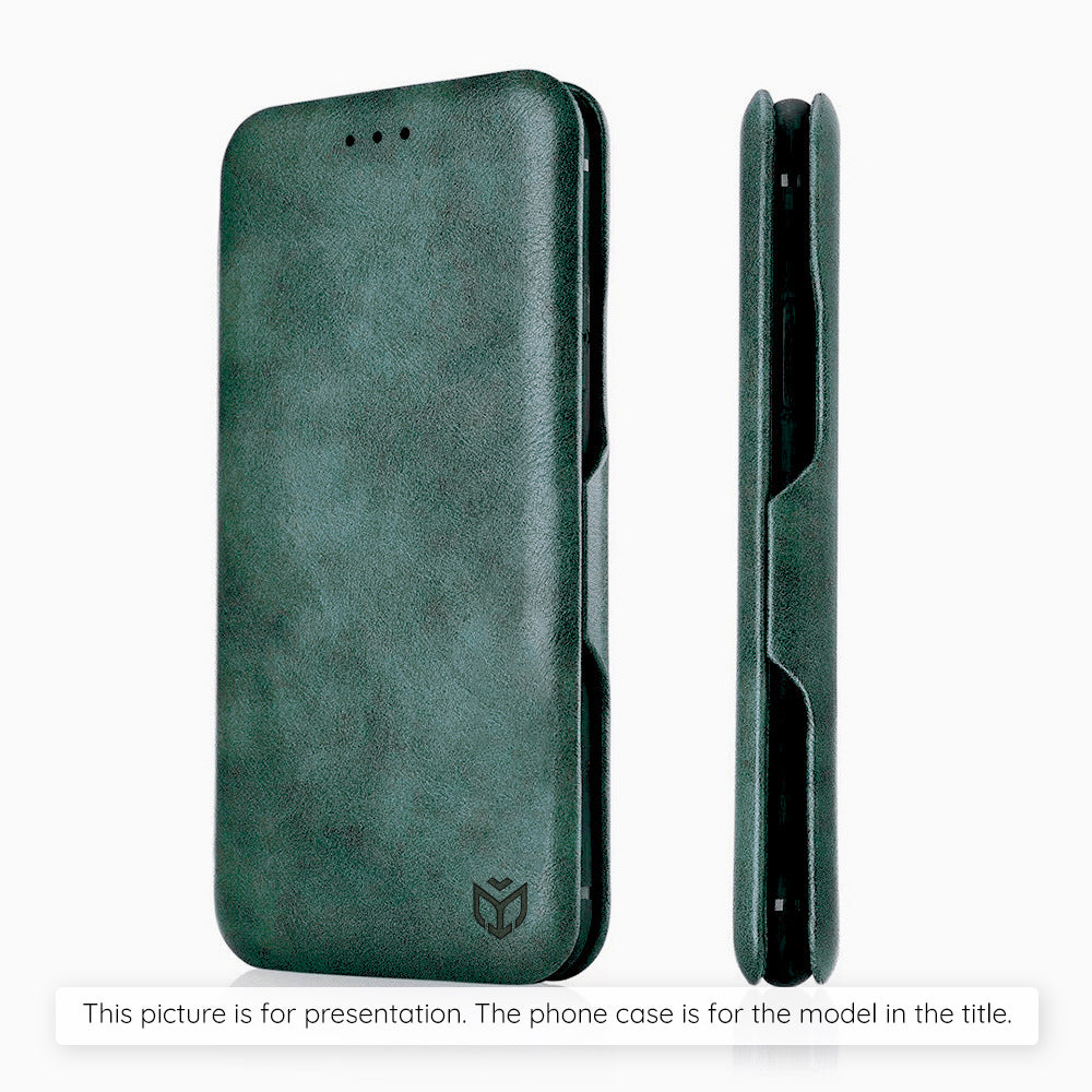 Case for Oppo A5 4G, Techsuit, Safe Wallet Plus, Green