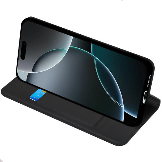 Case for Oppo A6 4G, Techsuit, Magskin Book, Black