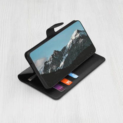 Case for Oppo A94 / Reno5 Lite, Techsuit, Leather Folio, Black