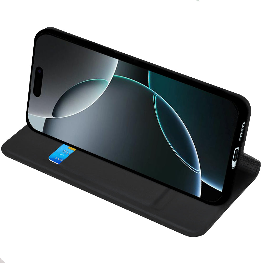 Case for Oppo Find X9 Ultra, Techsuit, Magskin Book, Black