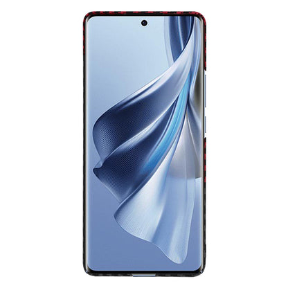 Case for Oppo Reno10 / Reno10 Pro, Techsuit, Carbonite FiberShell, Black Red