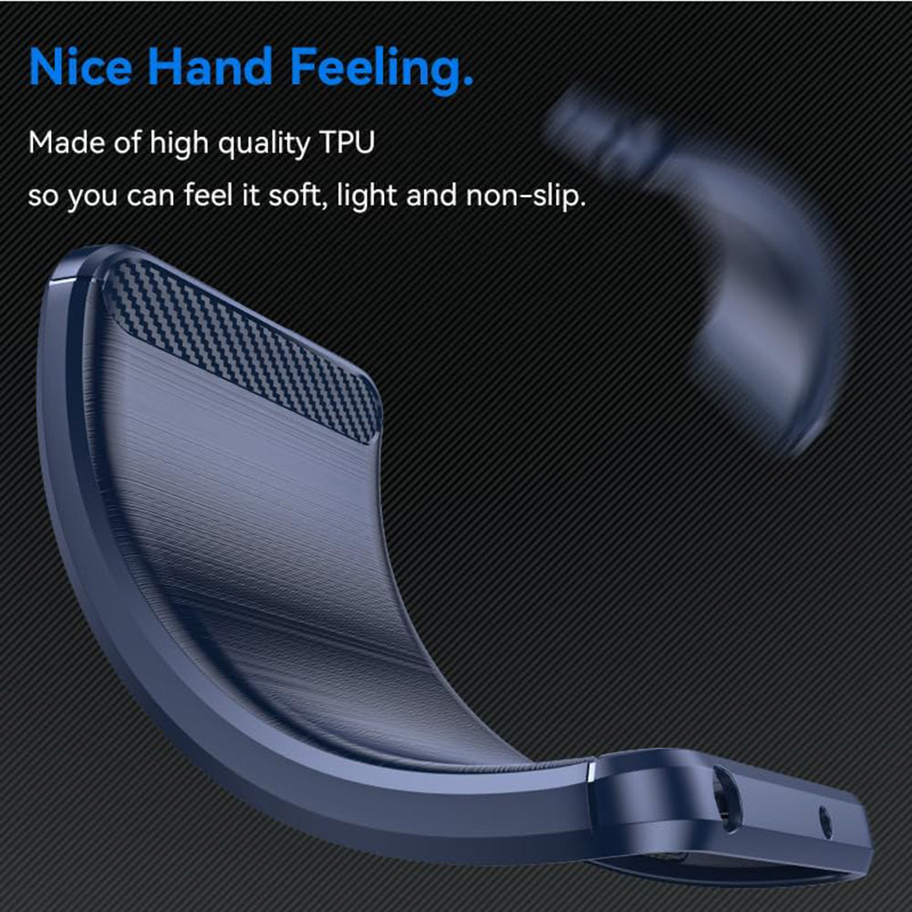 Case for Oppo Reno12 FS 5G / Reno12 FS 4G / Reno12 F 4G / Reno12 F, Techsuit, Carbon, Blue