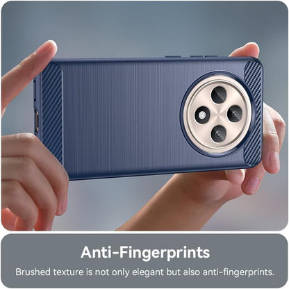 Case for Oppo Reno12 FS 5G / Reno12 FS 4G / Reno12 F 4G / Reno12 F, Techsuit, Carbon, Blue