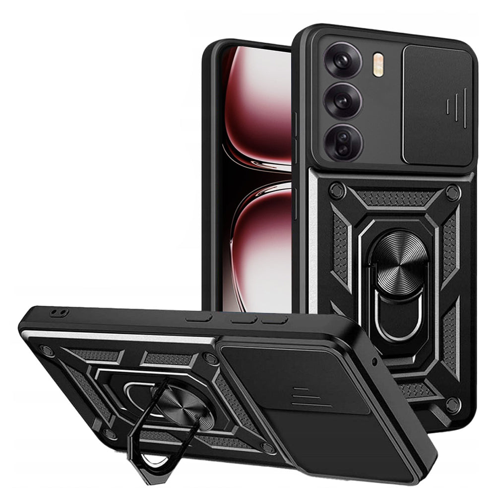Case for Oppo Reno12 Pro, Techsuit, CamShield, Black