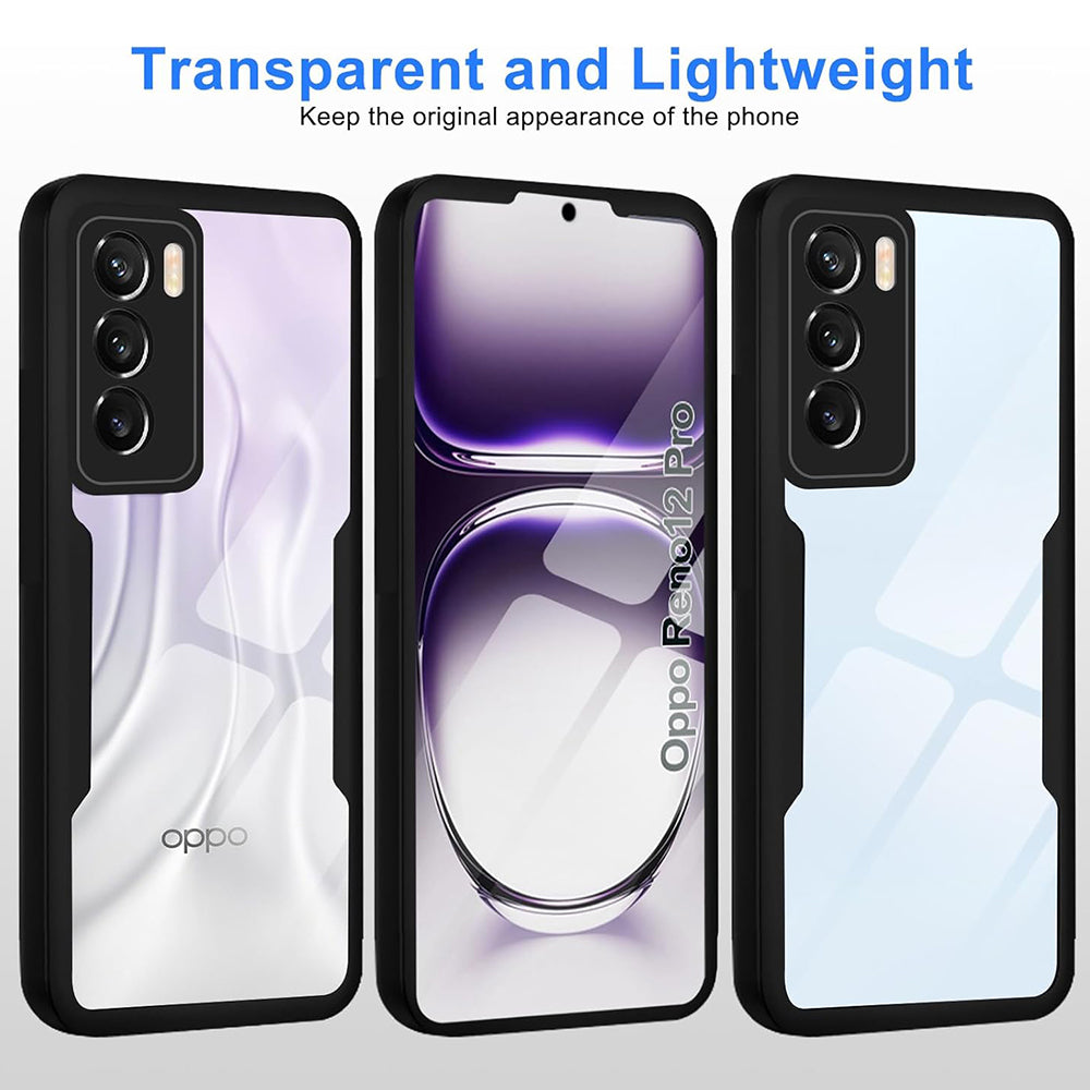 Case for Oppo Reno12 Pro, Techsuit, ColorVerse 360, Black