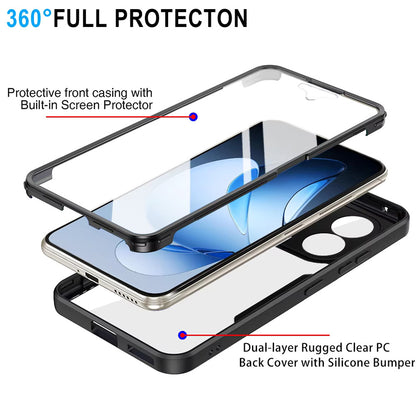 Case for Oppo Reno13 Pro, Techsuit, ColorVerse 360, Black
