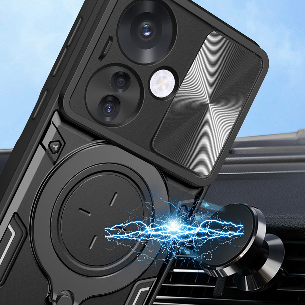 Case for Oppo Reno13, Techsuit, CamGuard Pro, Black