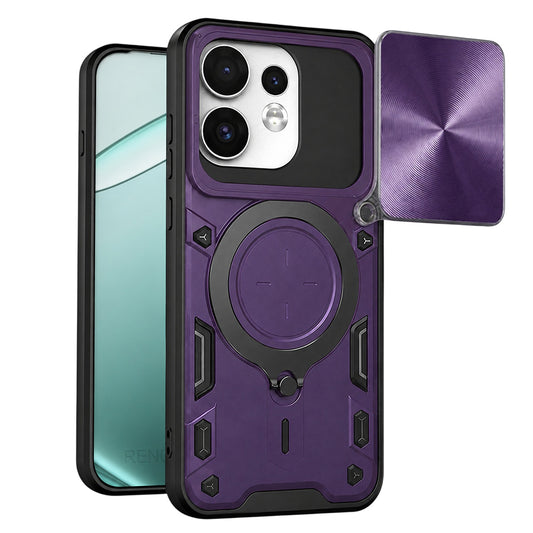 Case for Oppo Reno16 / Reno16 Pro, Techsuit, CamGuard Pro, Purple