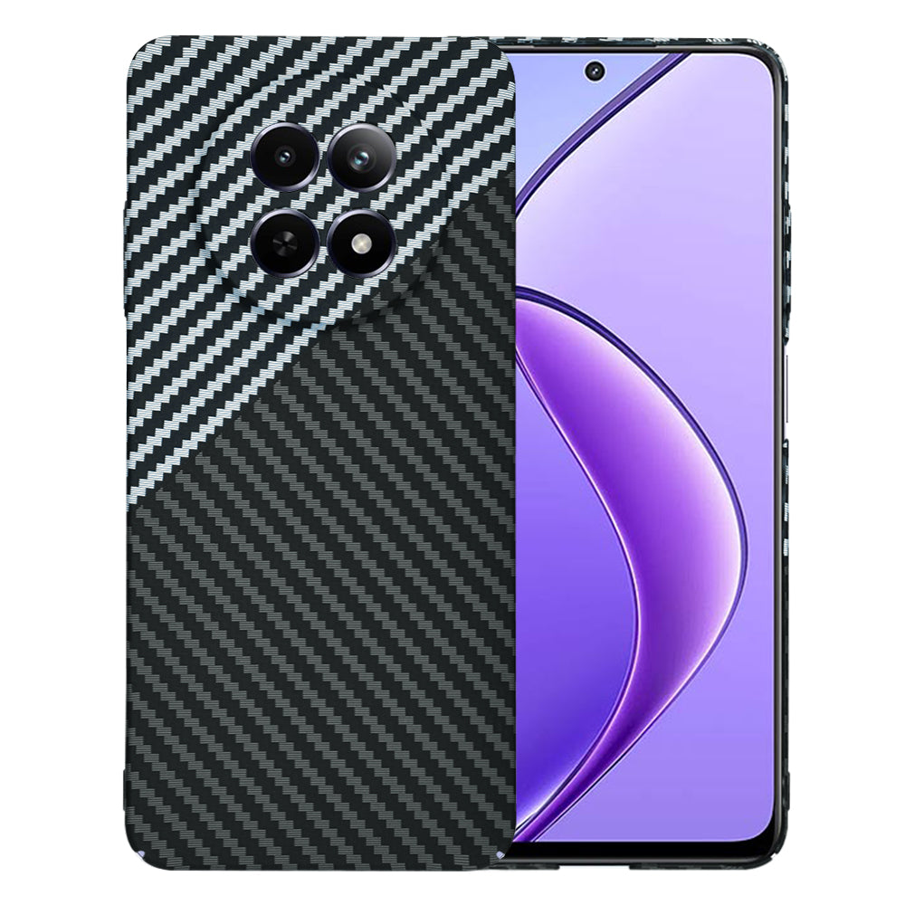 Case for Realme 12x / 12, Techsuit, Carbonite FiberShell, Black Gray