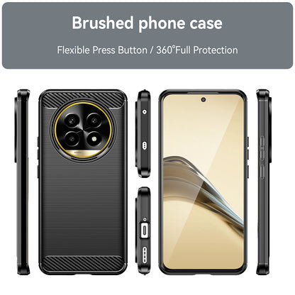 Case for Realme 13 Pro / 13 Pro+, Techsuit, Carbon, Black