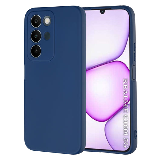 Case for Realme C100 5G, Techsuit, SoftFlex, Navy Blue