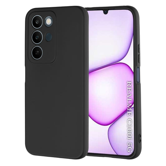 Case for Realme C100 5G, Techsuit, SoftFlex, Black