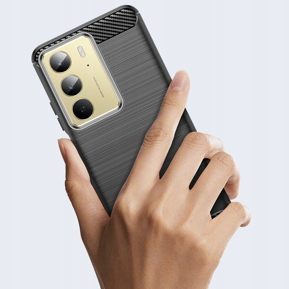 Case for Realme C75 5G / 14x, Techsuit, Carbon, Black